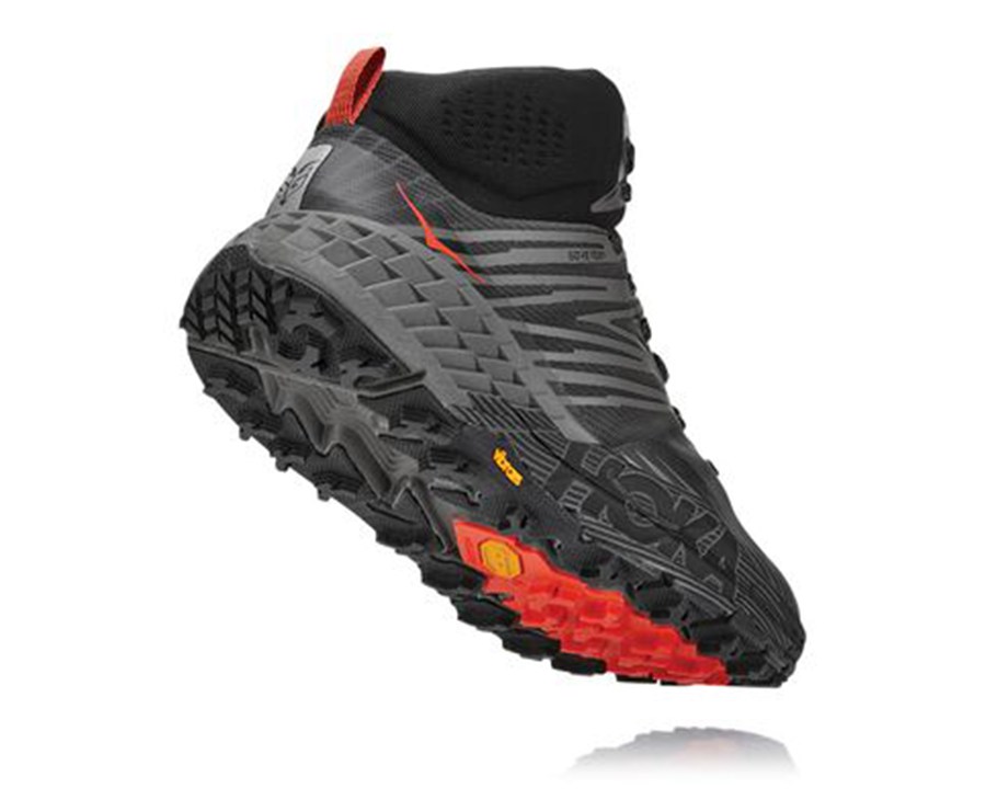 Hoka One One Trail Schoenen Heren - Speedgoat Mid Gore-Tex 2 - Zwart - QT7068192